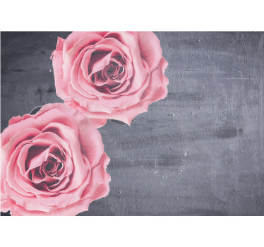 Toile fenêtre chambre design floral féminin élégant - TenStickers