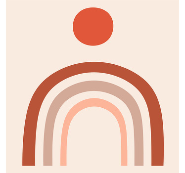 Olohuoneen rullaverho sateenkaari-taideteos - Tenstickers