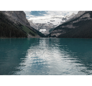 Living room blind 3d mountain river scene - TenStickers
