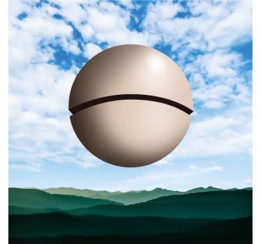 Tenda a rullo soggiorno sfera magritte - TenStickers