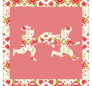 Tenda a rullo soggiorno tradizione di Śmingus dyngus - TenStickers