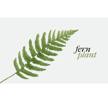 Rollo fenster schlafzimmer fern pflanzen vinylteppich 1 - TenStickers