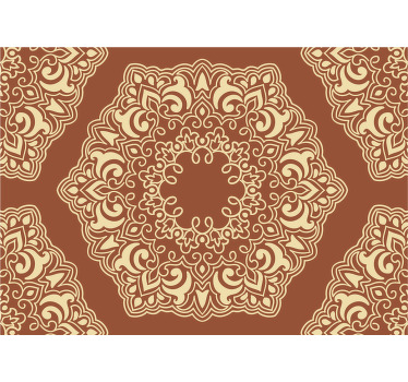 Toile fenêtre chambre style russe beige antique - TenStickers