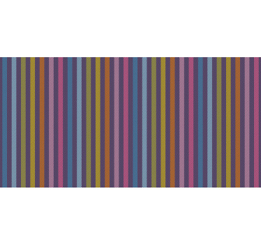 Toile fenêtre chambre rayures arc-en-ciel - TenStickers