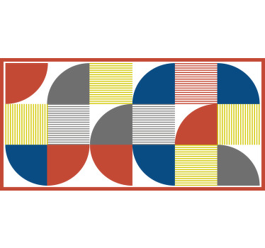 Rulou geam cameră semicercluri nordice - TenStickers
