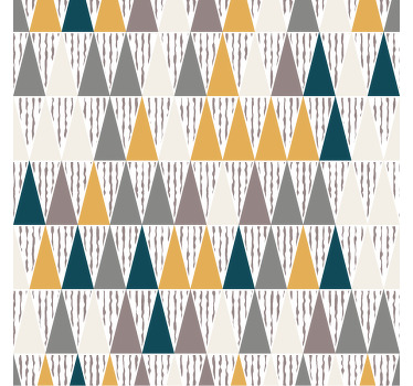 Toile fenêtre chambre motif nordique rayé - TenStickers