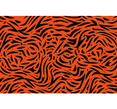 Toile fenêtre chambre tigre - TenStickers