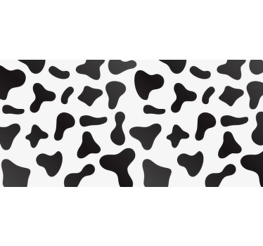 Toile fenêtre chambre motif vache - TenStickers