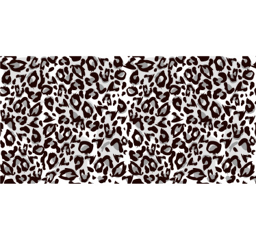 Toile fenêtre chambre léopard noir - TenStickers