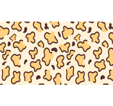 Toile fenêtre chambre motifs de taches de girafe - TenStickers