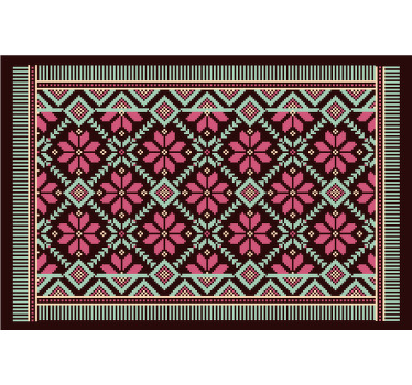 Toile fenêtre chambre tapis de sol brodé - TenStickers