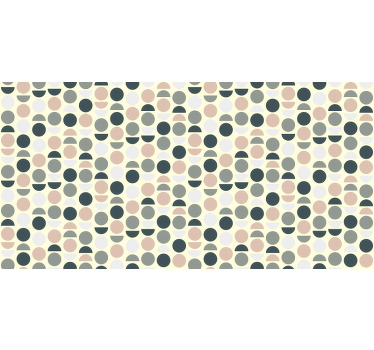 Toile fenêtre chambre cercles nordiques - TenStickers
