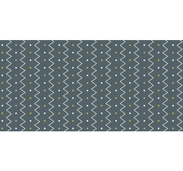 Toile fenêtre chambre motif géométrique nordique - TenStickers