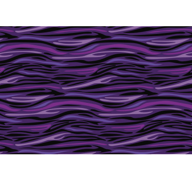 Toile fenêtre chambre imprimé animal violet - TenStickers