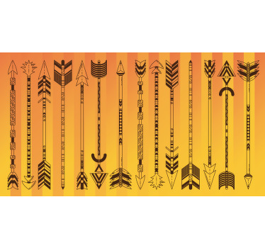 Toile fenêtre chambre rayures coucher de soleil sud-ouest - TenStickers
