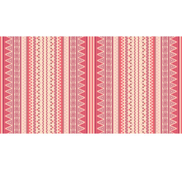Toile fenêtre chambre rayures rouges classiques - TenStickers