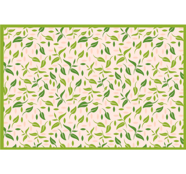 Toile fenêtre chambre motif feuilles nordiques - TenStickers