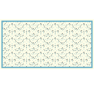 Toile fenêtre chambre motif floral subtil - TenStickers
