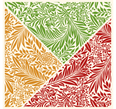 Toile fenêtre chambre trio de feuilles d'automne - TenStickers