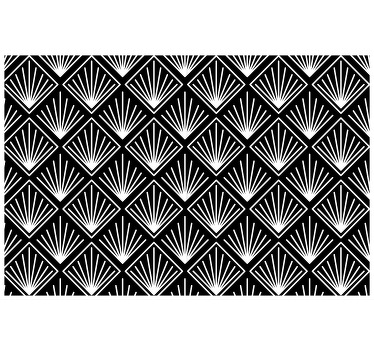 Toile fenêtre chambre noir et blanc - TenStickers