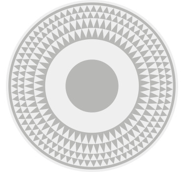 Toile fenêtre chambre motif triangle gris minimaliste - TenStickers
