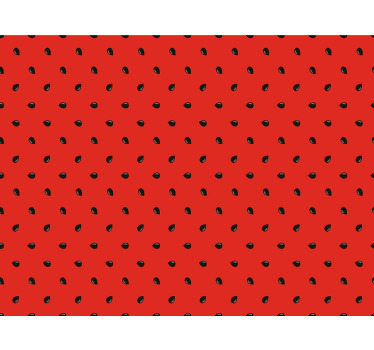 Toile fenêtre chambre motif pastèque sans couture - TenStickers