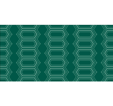 Toile fenêtre chambre motif cercle géométrique vert - TenStickers