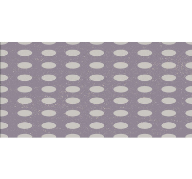 Toile fenêtre chambre cercles géométriques gris et violet - TenStickers