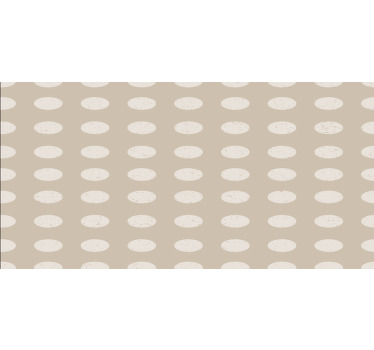 Toile fenêtre chambre motif cercle blanc géométrique - TenStickers