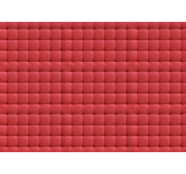 Toile fenêtre chambre rembourrage cuir rouge - TenStickers