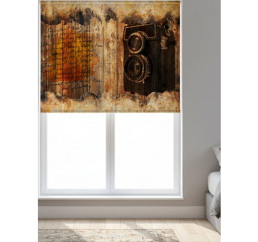 Rollo fenster schlafzimmer mit industriegetrieberiegel - TenStickers