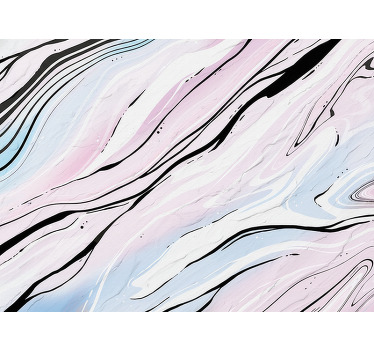 Rollo fenster schlafzimmer pink-schwarzes marmor-design - TenStickers