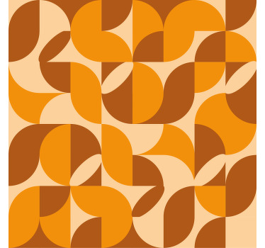 Tenda a rullo soggiorno retro - TenStickers