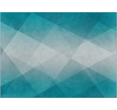 Tenda a rullo soggiorno effetto lavato blu e grigio - TenStickers