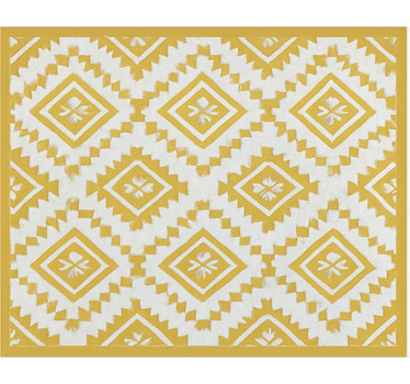 Tenda a rullo soggiorno effetto marocchino oro - TenStickers