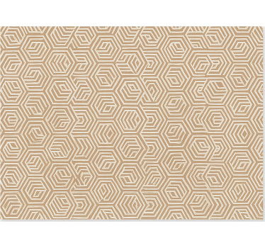 Tenda a rullo soggiorno ornamenti astratti beige - TenStickers