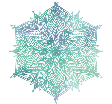 Türkiz mandala redőnyök hálószoba - TenStickers