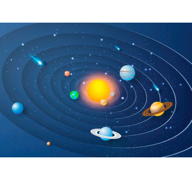 Estor enrollable infantil planetas del sistema solar - TenVinilo