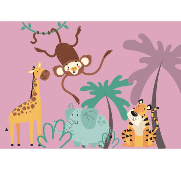 Estor enrollable infantil selva boho - TenVinilo