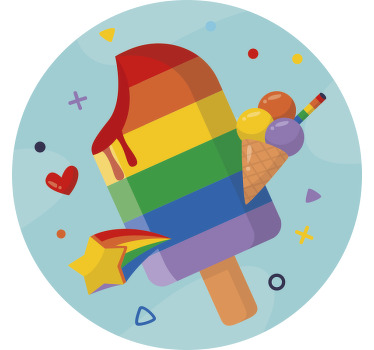 Estor enrollable infantil polos de colores - TenVinilo