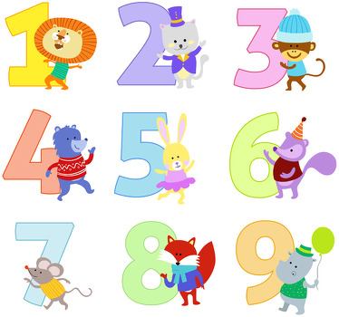 Rollo fenster kinderzimmer mit kinderzahlen stickern - TenStickers