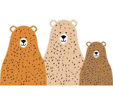 Rollo fenster kinderzimmer drei bären freunde - TenStickers