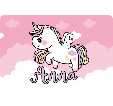 Estor enrollable infantil unicornio mágico rosa - TenVinilo