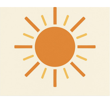 Store enrouleur orange sol filat - TenStickers