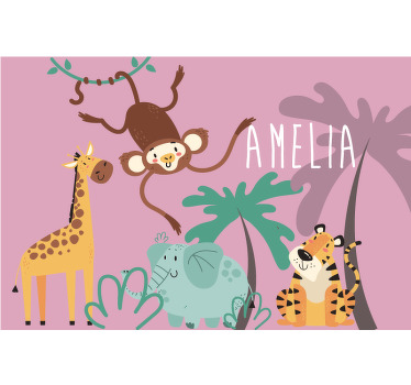 Estor enrollable infantil selva boho - TenVinilo