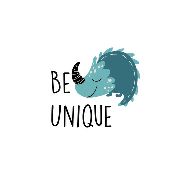 Toile fenêtre chambre enfant dinosaure nordique unique - TenStickers