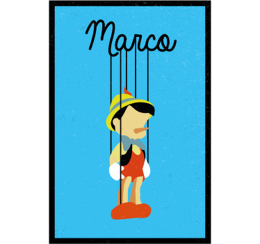 Rollo fenster kinderzimmer personalisierter pinocchio - TenStickers