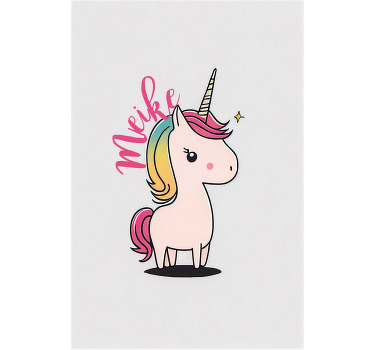 Rollo fenster kinderzimmer einhorn im cartoon-stil - TenStickers