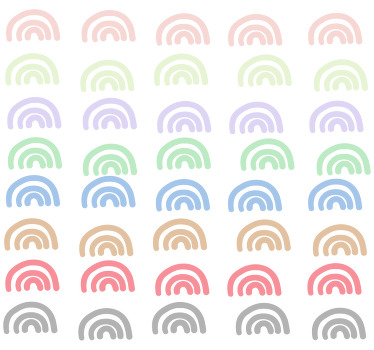Rollo fenster kinderzimmer 40 bunte regenbögen - TenStickers