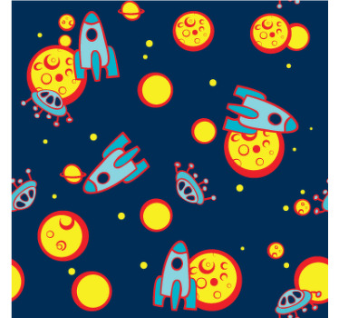 Rollo fenster kinderzimmer kinderzimmer kosmosmotiv - TenStickers